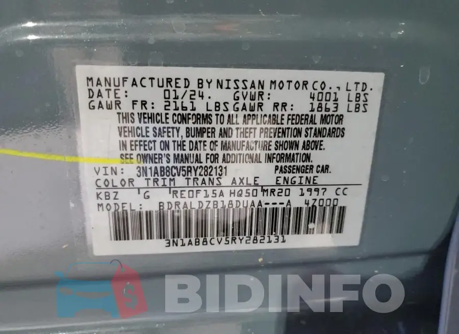 3N1AB8CV5RY282131 Photo# 12