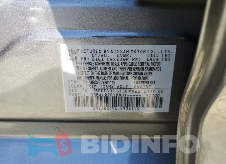 3N1AB8CV6LY301115 Photo# 12