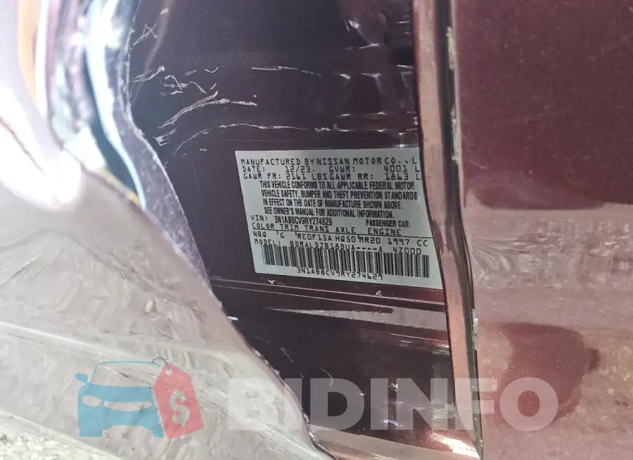 3N1AB8CV9RY274629 Photo# 13