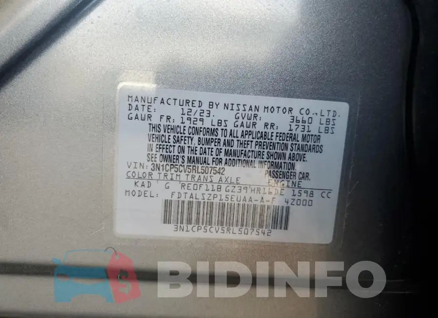 3N1CP5CV5RL507542 Photo# 14