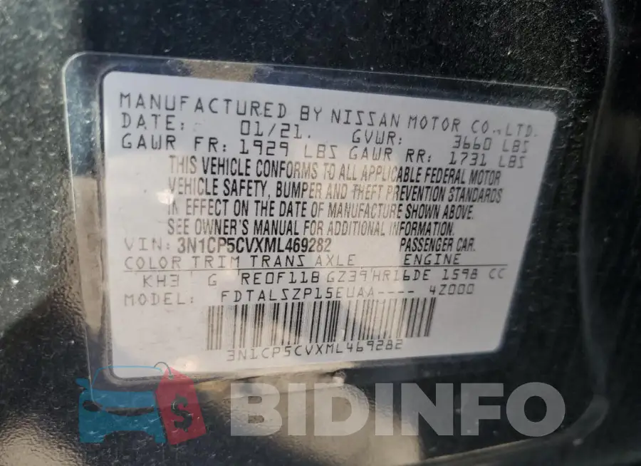 3N1CP5CVXML469282 Photo# 14