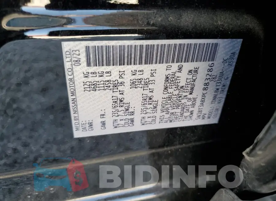 5N1BT3ABXPC883286 Photo# 12