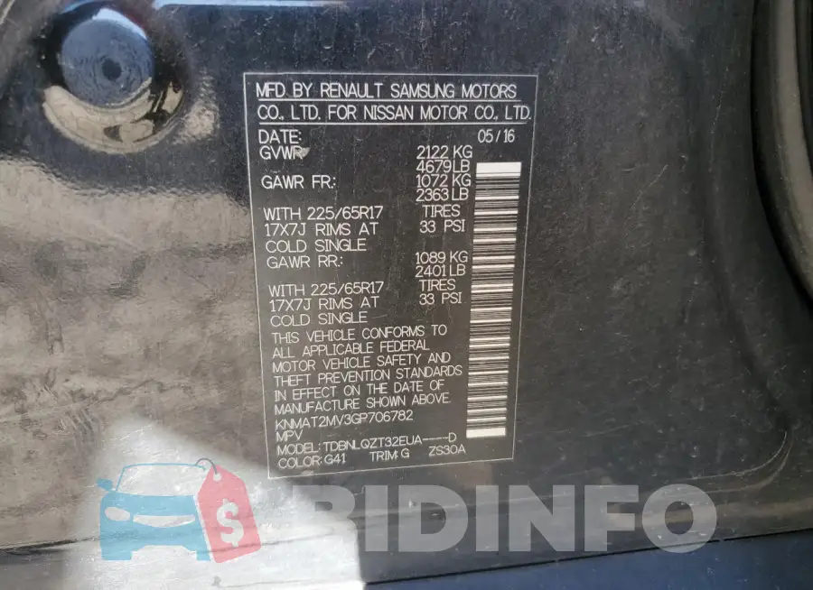 KNMAT2MV3GP706782 Photo# 13