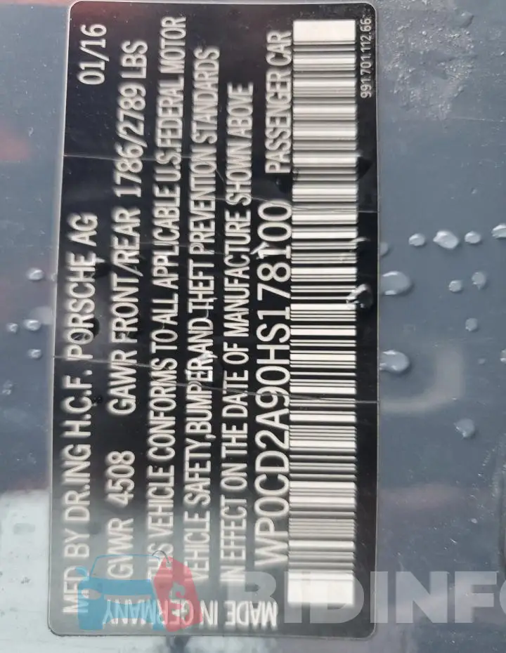 WP0CD2A90HS178100 Photo# 12