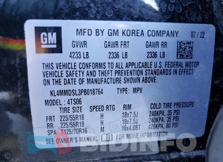 KL4MMDSL3PB018764 Photo# 13