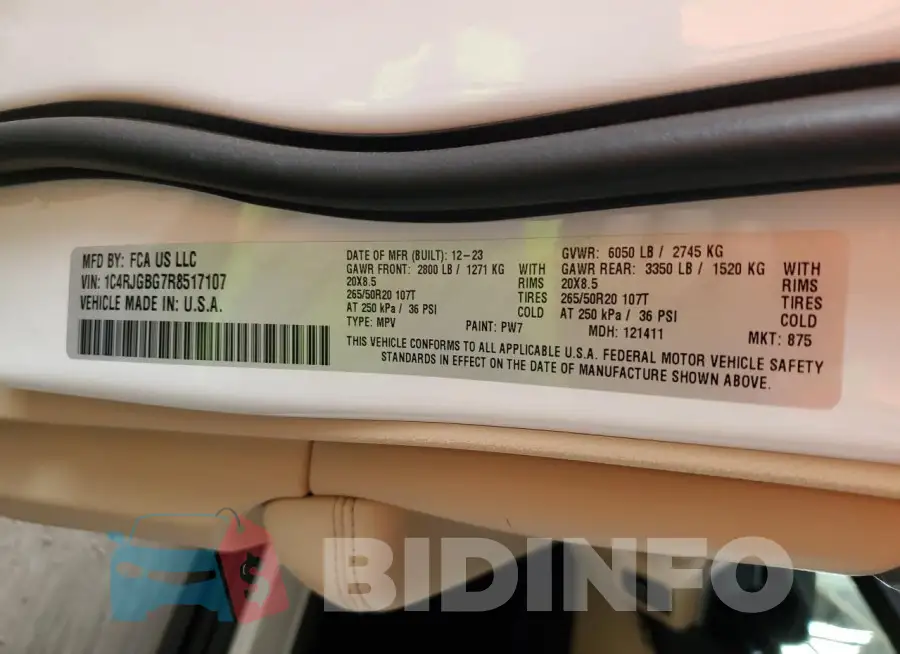 1C4RJGBG7R8517107 Photo# 12