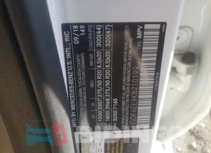 4JGDF6EE9KB210199 Photo# 13