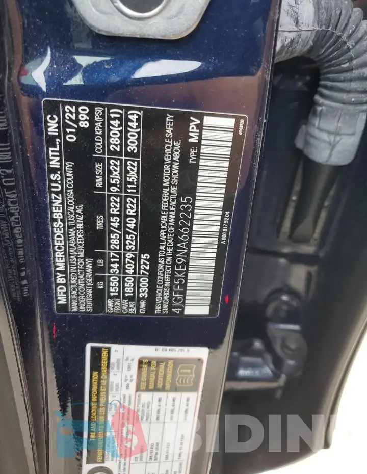 4JGFF5KE9NA662235 Photo# 13