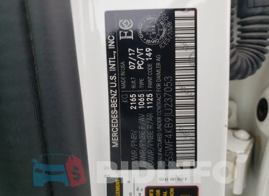 55SWF4KB9JU237053 Photo# 13