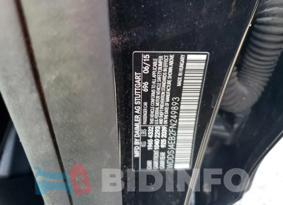 WDDSJ4EB2FN249893 Photo# 13