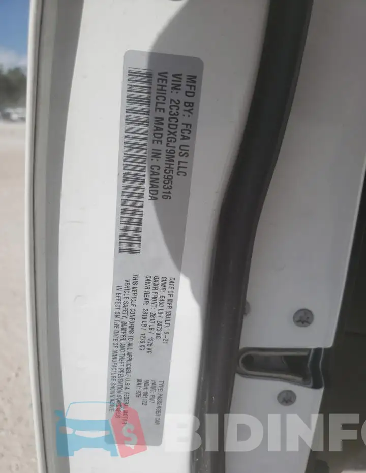 2C3CDXGJ9MH595316 Photo# 12