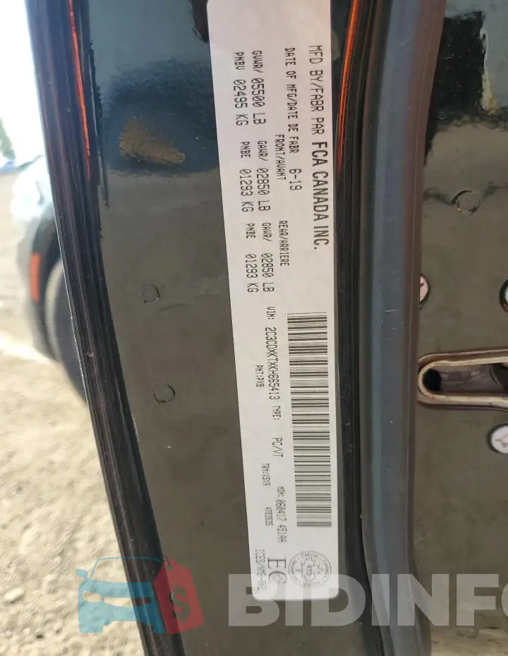 2C3CDXKTXKH665413 Photo# 12