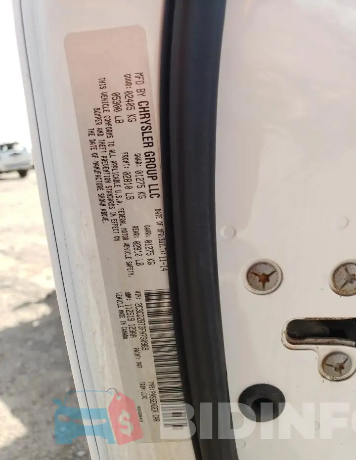 2C3CDZBT3FH730989 Photo# 13