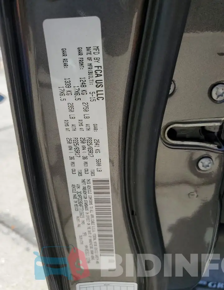 3C4PDDBG4FT715623 Photo# 13
