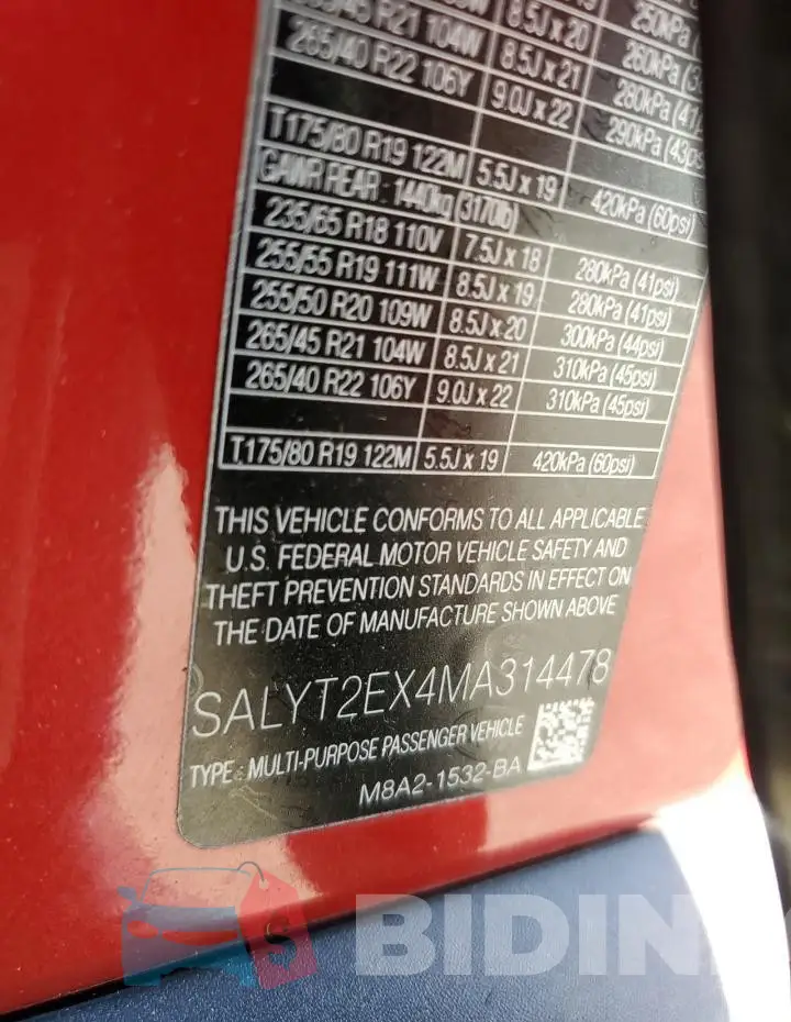 SALYT2EX4MA314478 Photo# 13