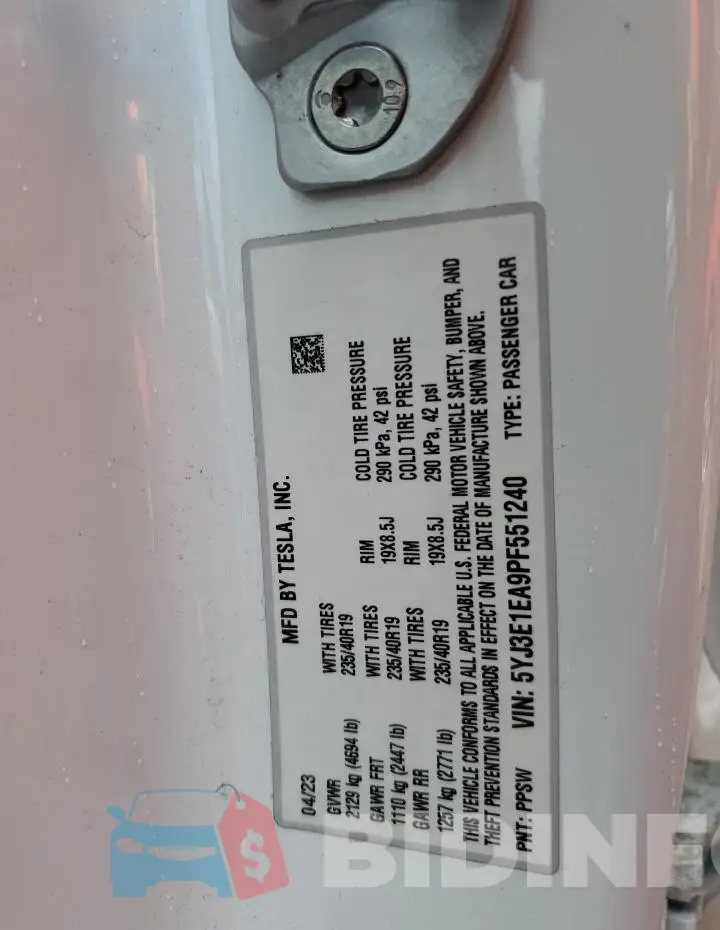 5YJ3E1EA9PF551240 Photo# 13