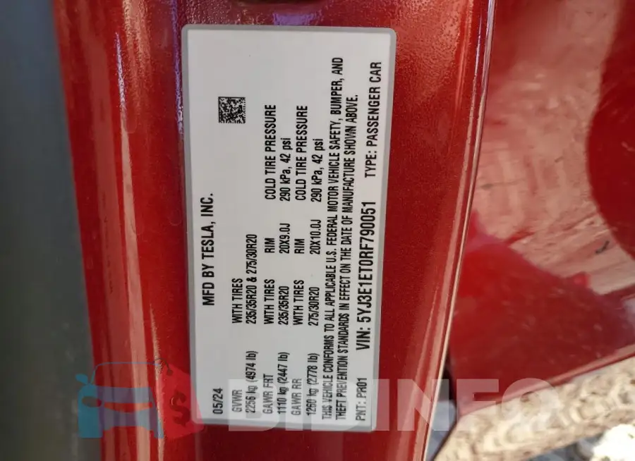 5YJ3E1ET0RF790051 Photo# 12