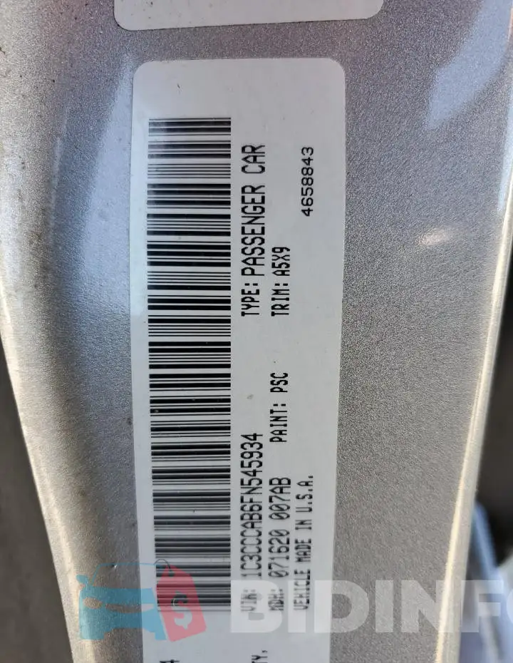 1C3CCCAB6FN545934 Photo# 12