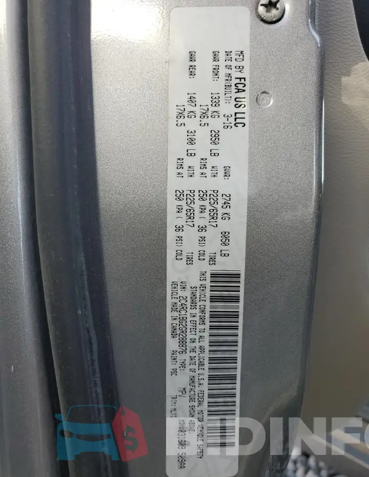 2C4RC1BG2GR288876 Photo# 14