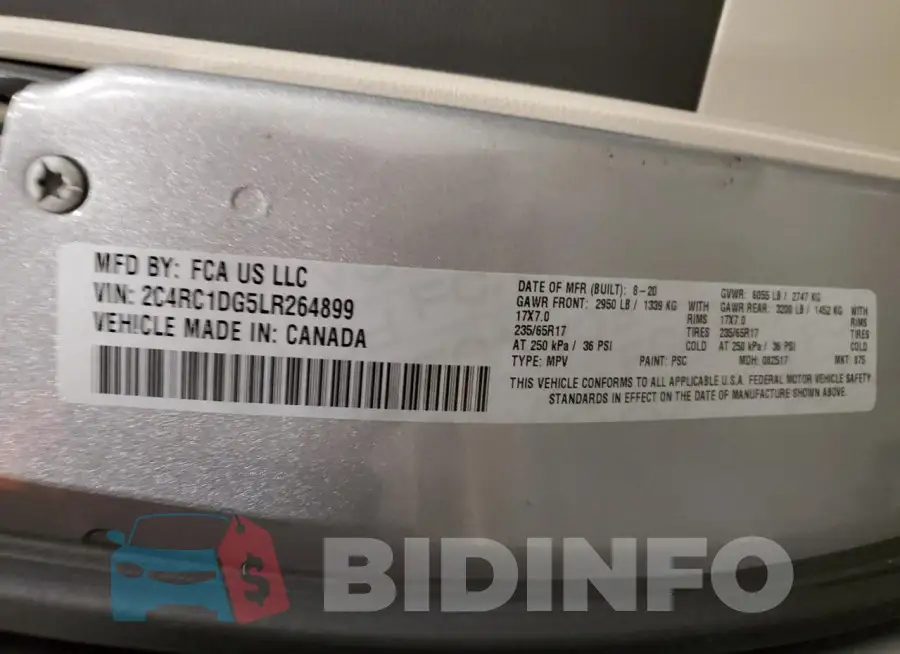 2C4RC1DG5LR264899 Photo# 13