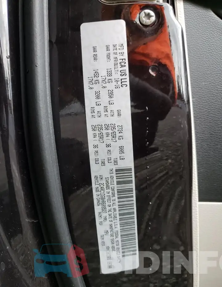 2C4RC1DG8HR609527 Photo# 13