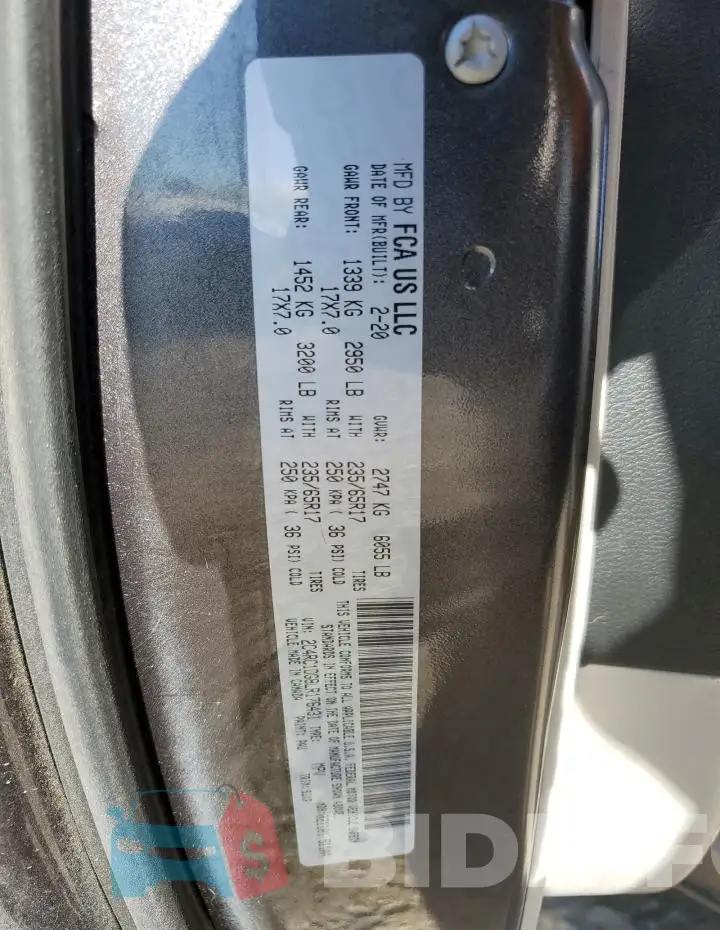 2C4RC1DG8LR176431 Photo# 14
