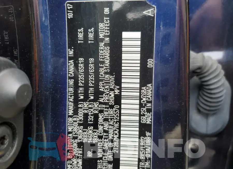 2T2BZMCA7HC125570 Photo# 13