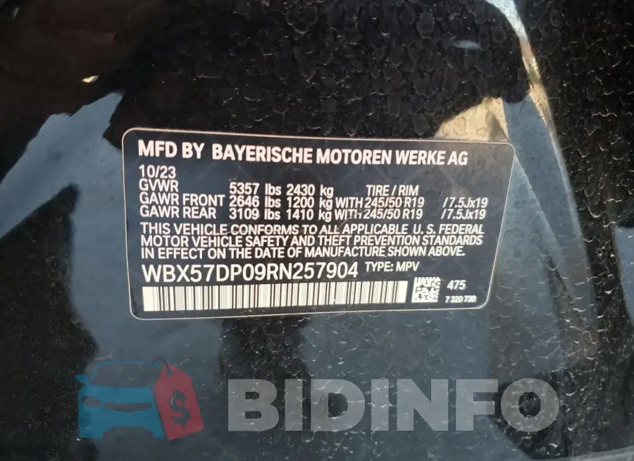 WBX57DP09RN257904 Photo# 13