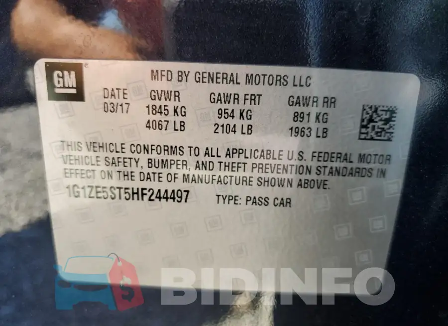 1G1ZE5ST5HF244497 Photo# 13