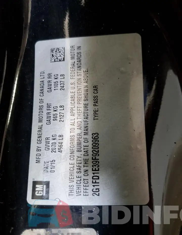 2G1FD1E39F9209963 Photo# 13