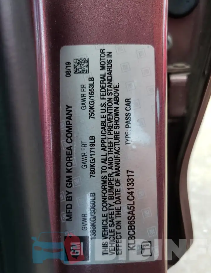 KL8CB6SA5LC413317 Photo# 13