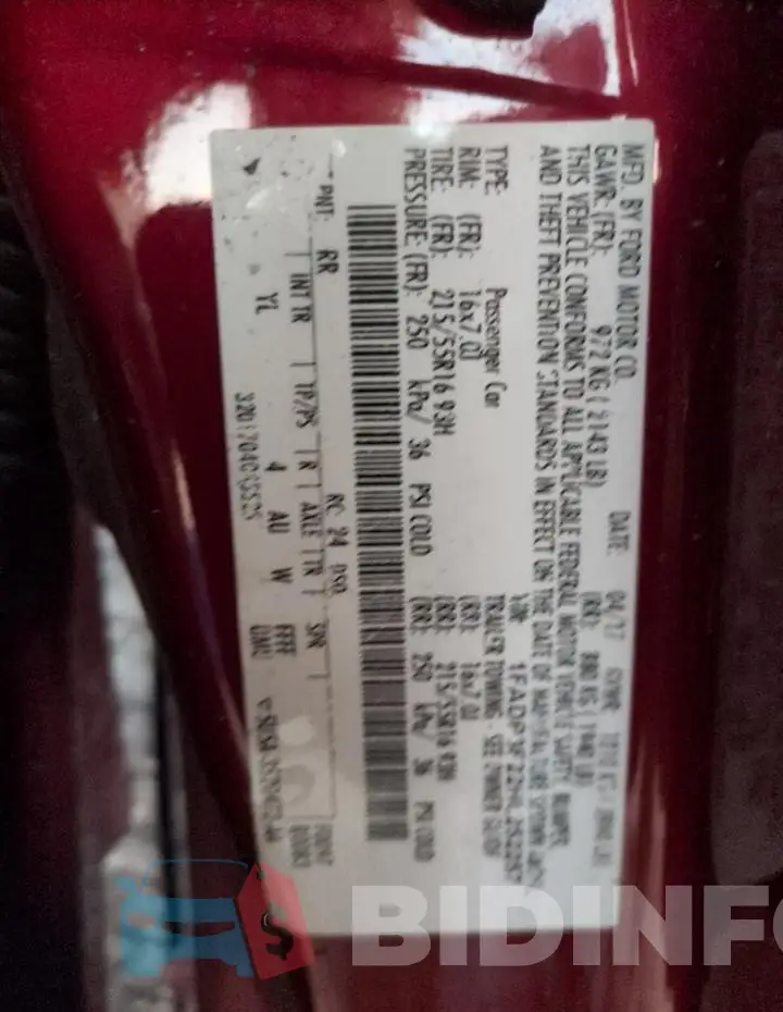 1FADP3F22HL252257 Photo# 13