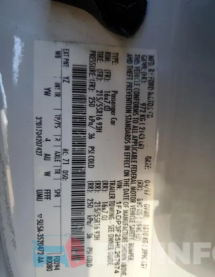 1FADP3F25HL267674 Photo# 12