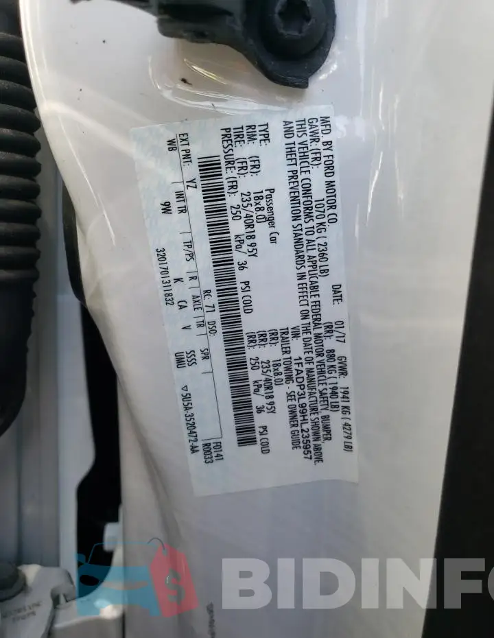 1FADP3L99HL235957 Photo# 13