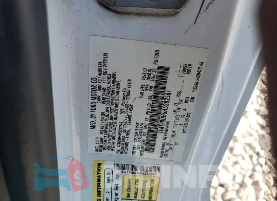 1FATP8UH6H5282561 Photo# 13
