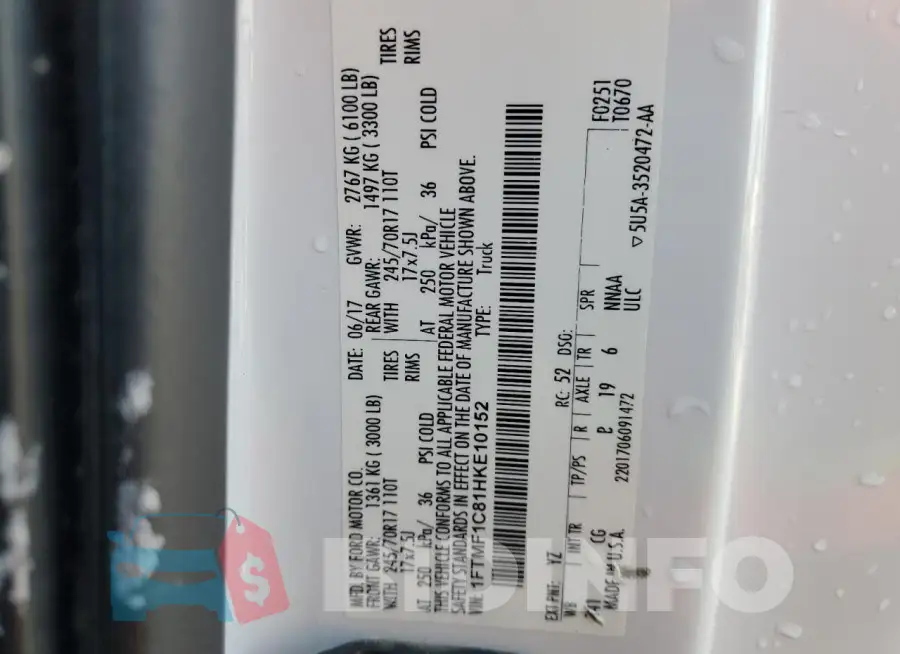 1FTMF1C81HKE10152 Photo# 13