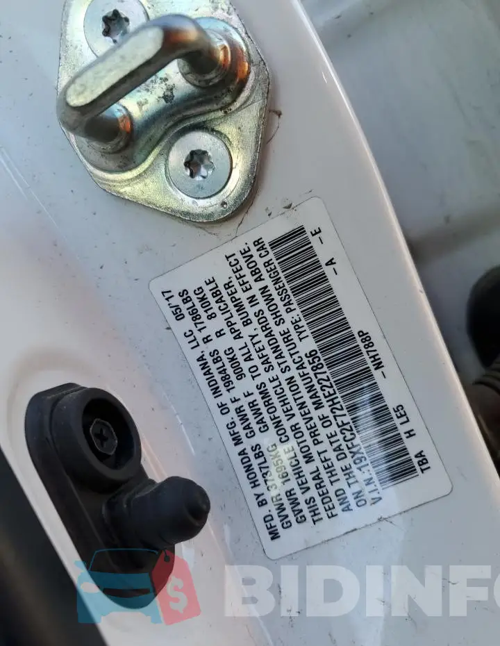 19XFC2F72HE227856 Photo# 12