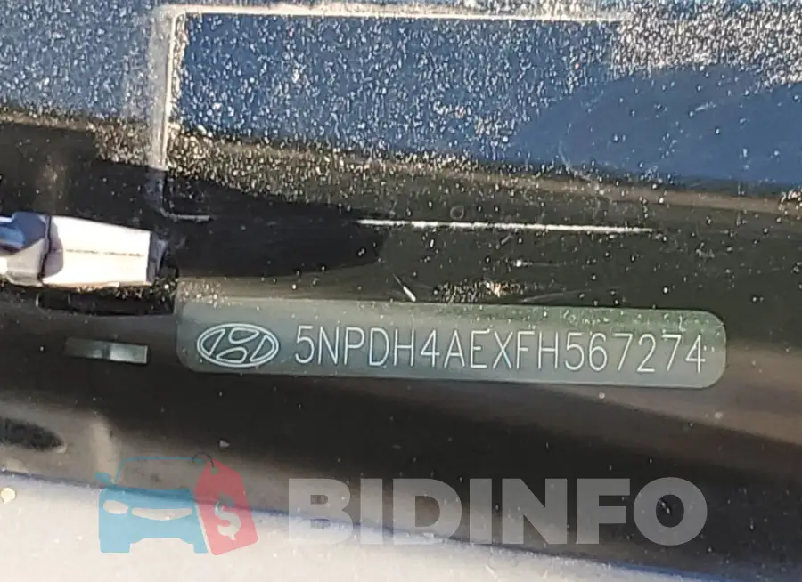5NPDH4AEXFH567274 Photo# 12