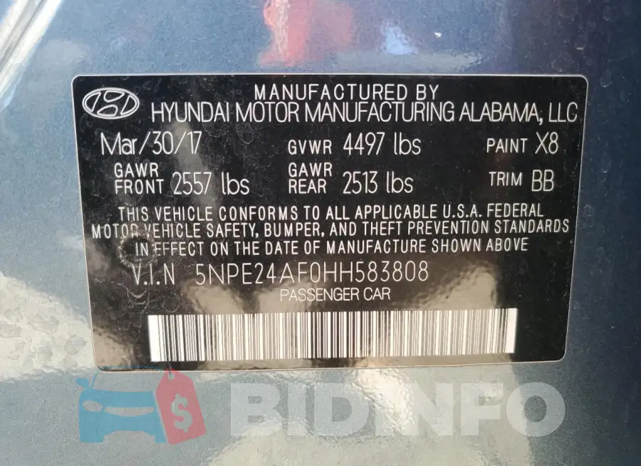 5NPE24AF0HH583808 Photo# 12