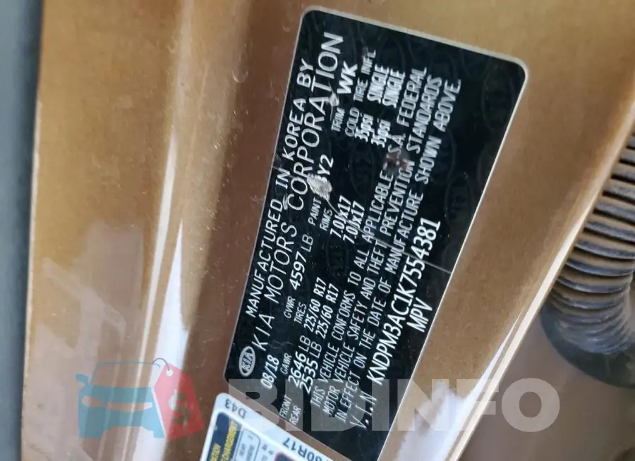 KNDPM3AC1K7554381 Photo# 13