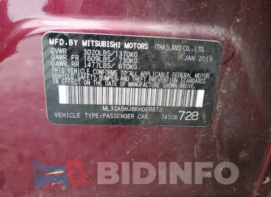 ML32A5HJ8KH008872 Photo# 13