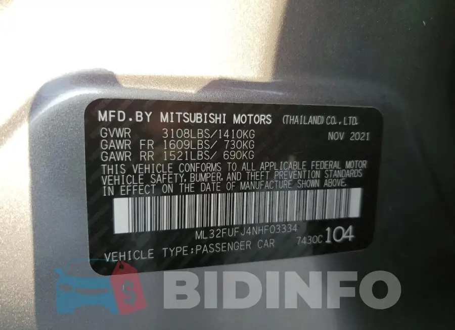 ML32FUFJ4NHF03334 Photo# 13