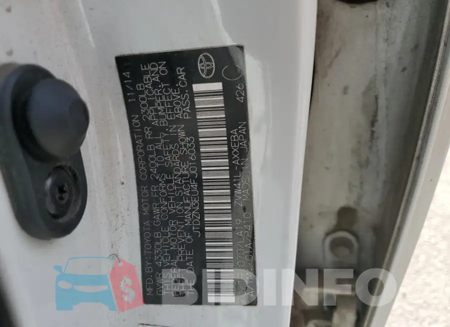 JTDZN3EU4FJ016033 Photo# 12