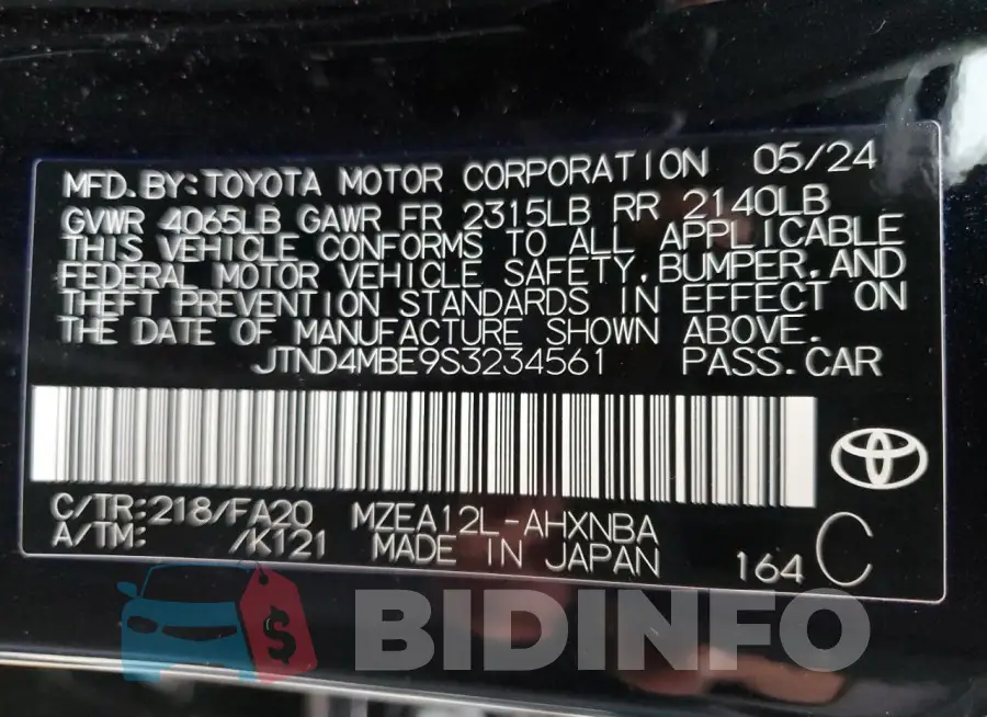 JTND4MBE9S3234561 Photo# 12