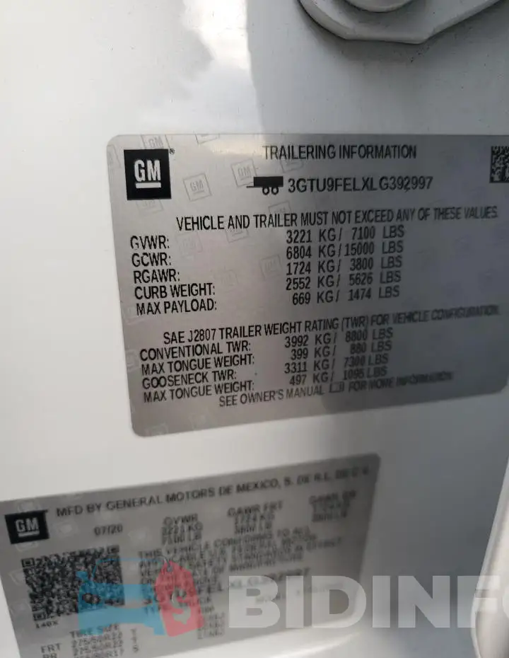 3GTU9FELXLG392997 Photo# 12