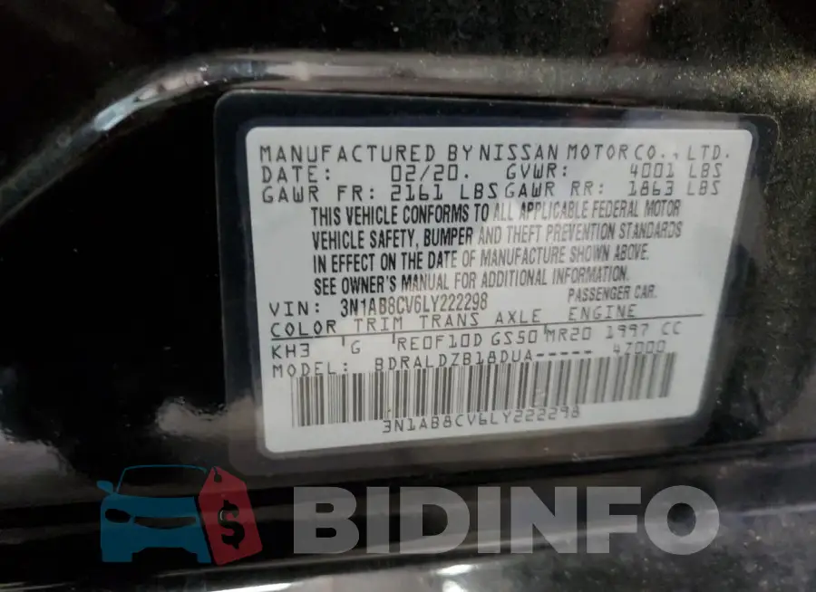 3N1AB8CV6LY222298 Photo# 12