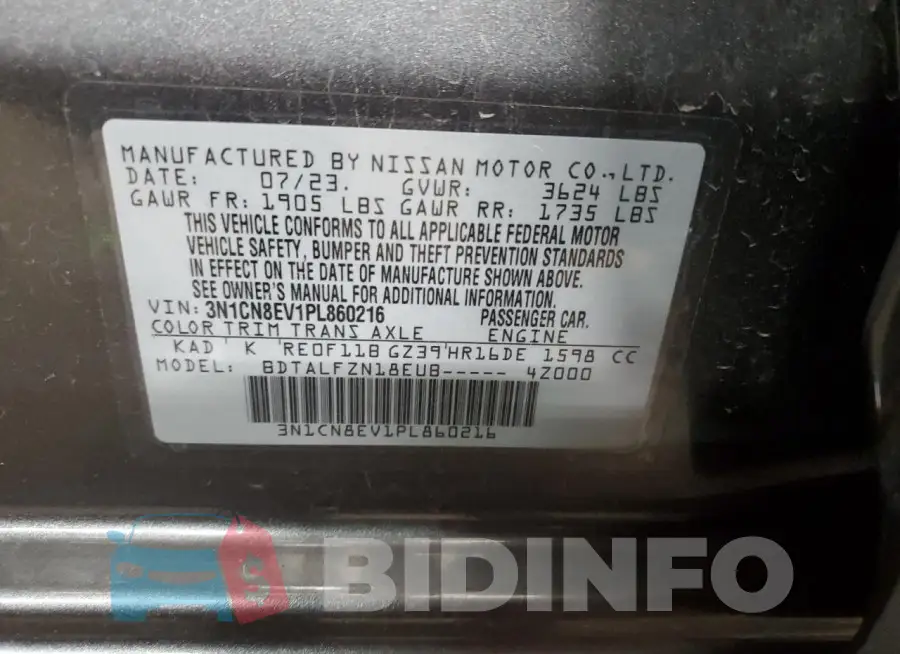 3N1CN8EV1PL860216 Photo# 13