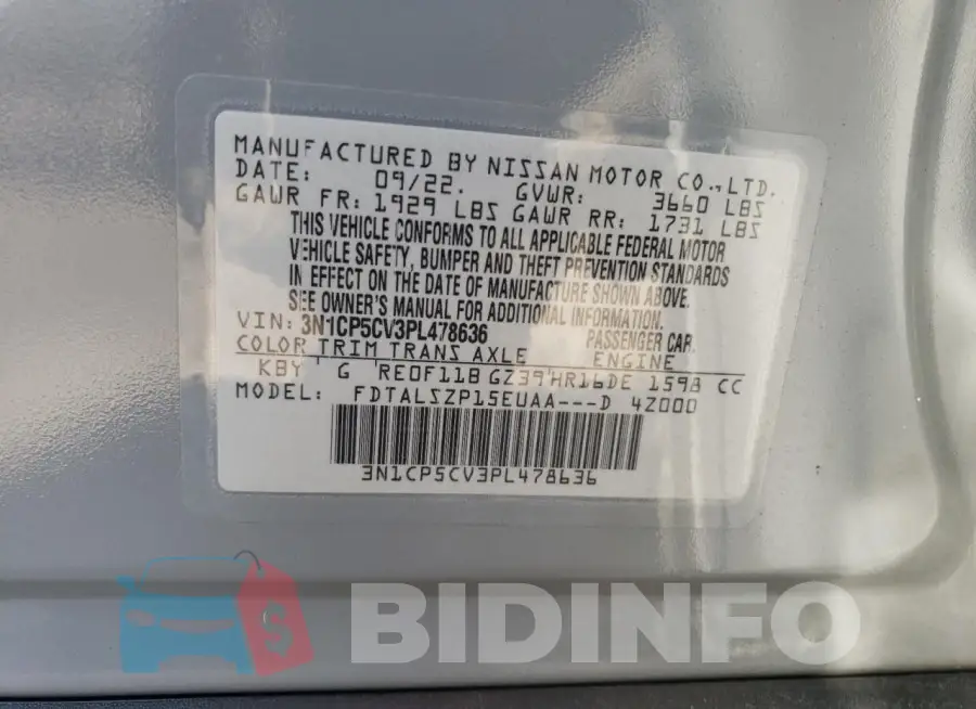 3N1CP5CV3PL478636 Photo# 13