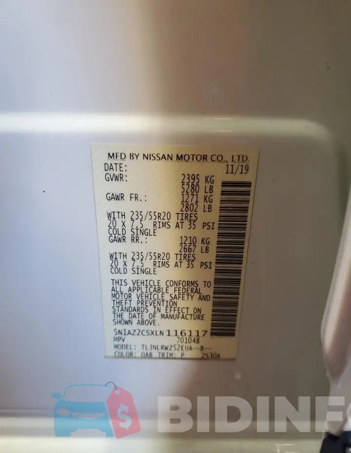 5N1AZ2CSXLN116117 Photo# 14