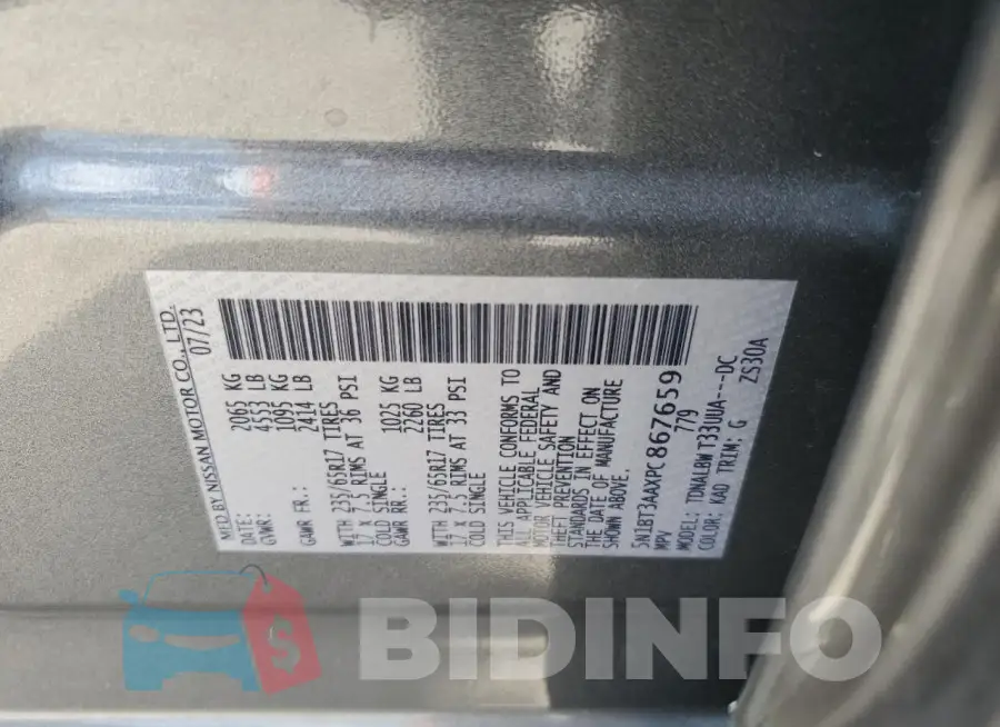 5N1BT3AAXPC867659 Photo# 14